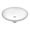 Ruvati 15"x12" Undermnt Bathroom Vanity Sink White Oval Ceramic W/ Overflow RVB0616 - alternate 4